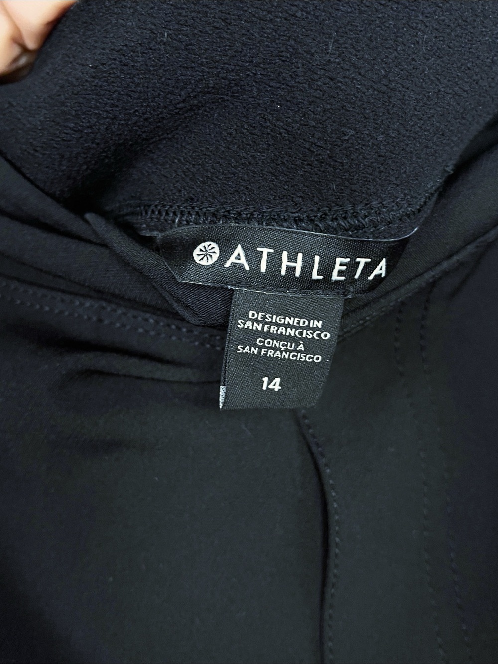 Athleta Black Cargo Jogger Pants – Women’s Size 14 - Picture 3 of 6